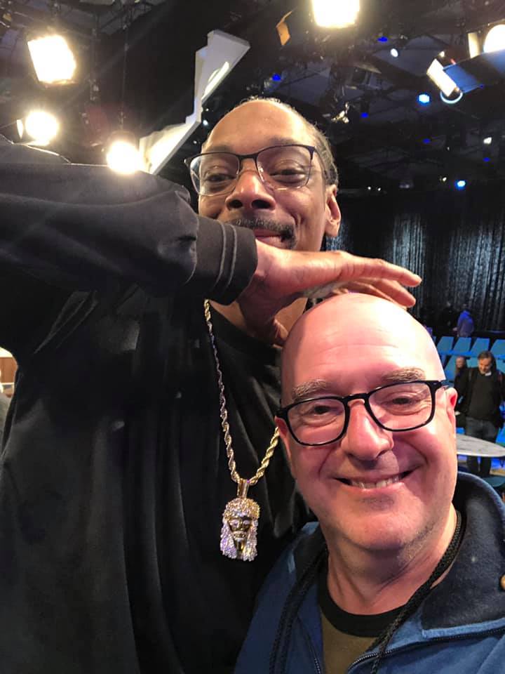 chris and snoop dogg The writing and production team at the Snoop and Martha show.